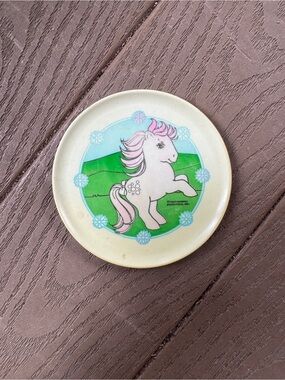 Plastic plate from 'My Little Pony' tea set by Hasbro